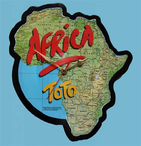 Toto - Africa (Shaped Vinyl) - Vinyl Clocks