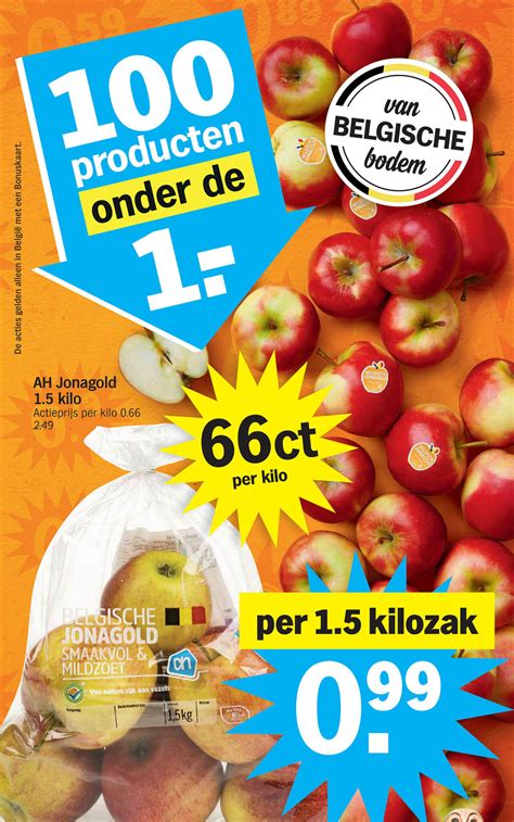 Jonagold 1 5 Kilo Promotie Bij Albert Heijn