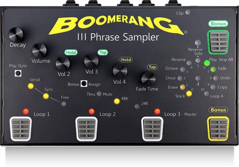 Guitar Looper Pedal Boomerang Iii Run 4 Separate Loops