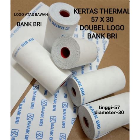 Jual Kertas Thermal Logo Bank Bri X Logo Bank Bri Shopee Indonesia