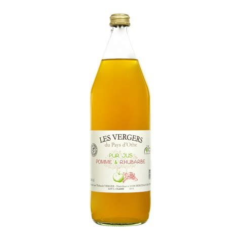 Jus De Pomme Rhubarbe 1l 1 L Les Vergers Du Pays D Othe Locavor Fr