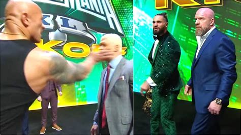 Triple H Breaks Silence After The Rock Slaps Cody Rhodes At Wwe