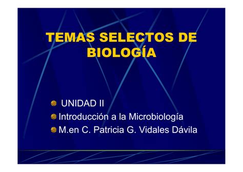 Temas Selectos De Biolog A