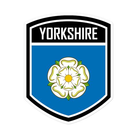 Yorkshire County England Flag Emblem Stickers - Etsy