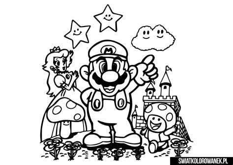 Kolorowanki Mario Bros Do Wydruku Dla Dzieci Images And Photos Finder