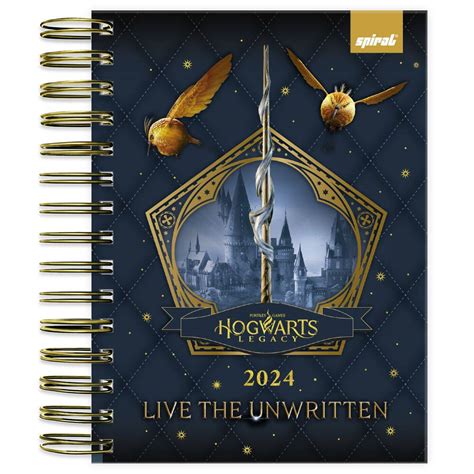 Agenda Diária 2024 Warner Hogwarts Legacy Spiral PT 1 UN Loja