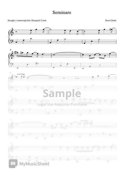 Serú Girán Seminare Sheets by Ezequiel Coria
