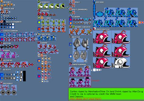 The Spriters Resource Full Sheet View Mega Man Maker Enemies Mega Man 2