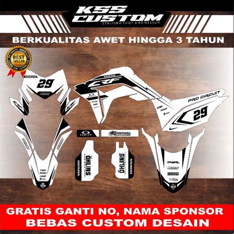 Jual DECAL CRF 150L FULL BODY DECAL SUPERMOTO MOTO CROSS DECAL CRF