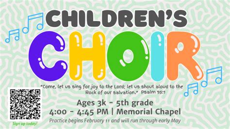 Children's Choir: Starts February 11 - Buncombe Street Methodist Church