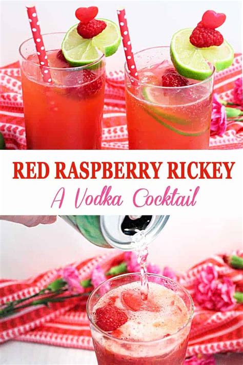 Red Raspberry Rickey Cocktail 2 Cookin Mamas