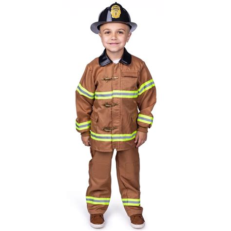 Buy Dress Up America Fireman Costume For Kids Role Play Firefighter