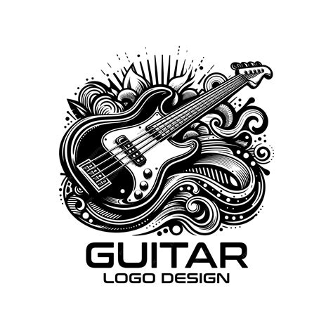 Premium Vector Guitar Vector Logo Design