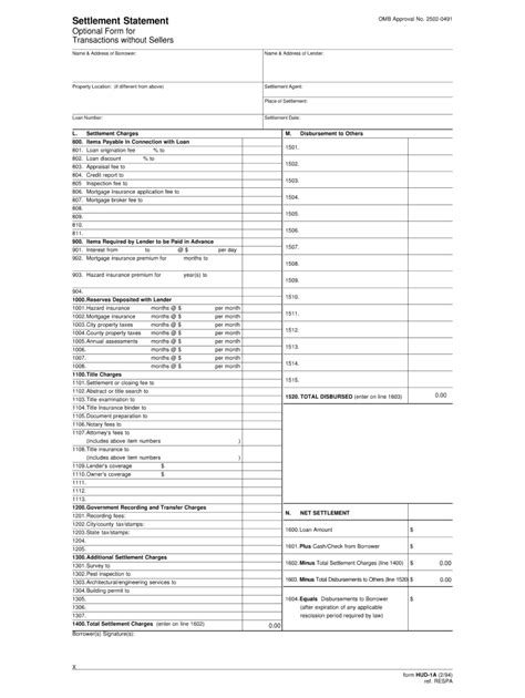 Hud A Form Fillable Printable Forms Free Online