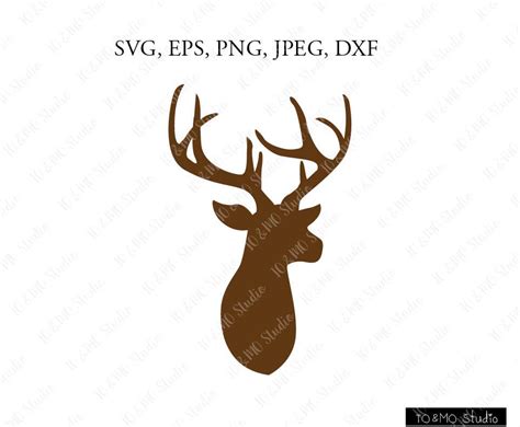 Deer Svg Deer Head Svg Christmas Svg Boho Svg Deer Clip Etsy