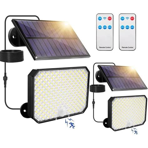 Viugreum 2 Paquets Lampe Solaire Extérieur 190LED Lère Solaire avec