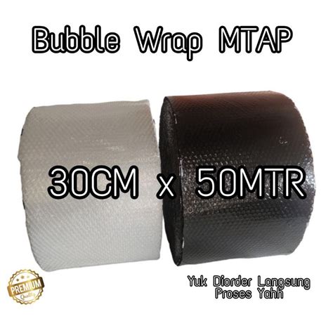 Jual Bubble Wrap Hitam Putih Mtap Cm X Mtr Bubble Wrap Mtap