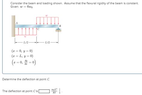 Consider the beam and loading shown. Assume that the flexural rigidity ...