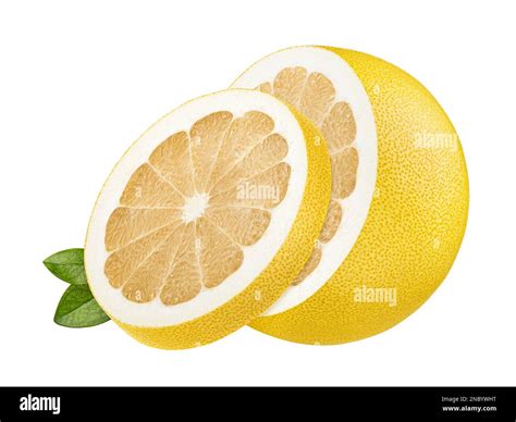 Pomelo Isolated On White Background Stock Photo Alamy