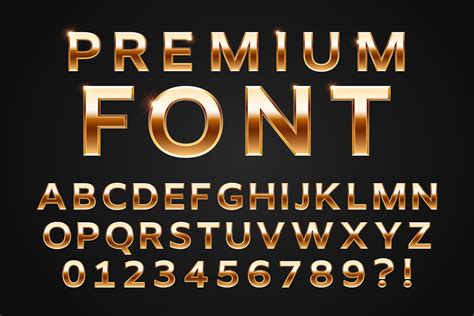 Glossy Gold Typeface Shine Alphabet Letters Graphic By Tartila Stock