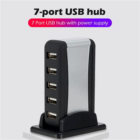 Concentrador De Puertos Usb 20 Vertical Accesorio Con Adaptador De