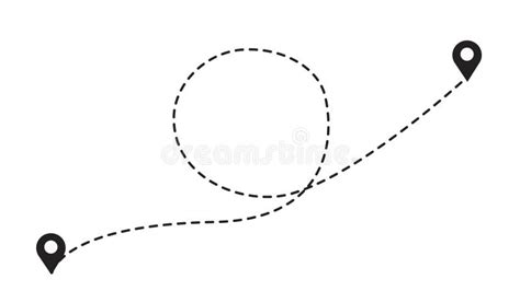 Airplane Line Path Animation. Movement of Air Plane Flight and Route ...