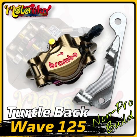 Turtle Back Caliper With Cnc Alloy Bracket For Wave Mio Sporty