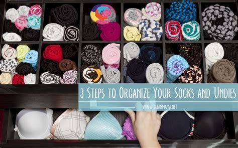 3 Steps To Organize Your Socks And Undies Clean Mama