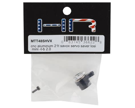 Hot Racing Losi Mini T 2 0 Mini B Aluminum Savox Servo Saver 21T HRAMTT48SHVX AMain Hobbies