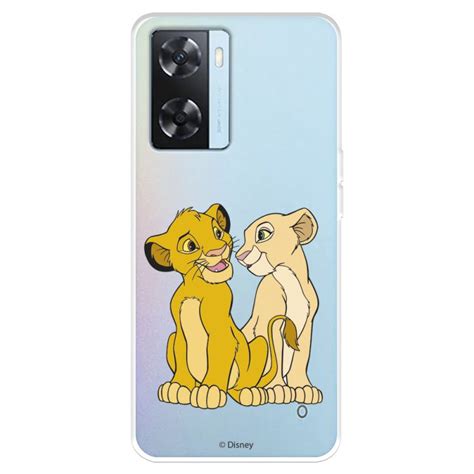 Capa Oficial Disney Simba E Nala Silhouette Para Oppo A S O Rei Le O