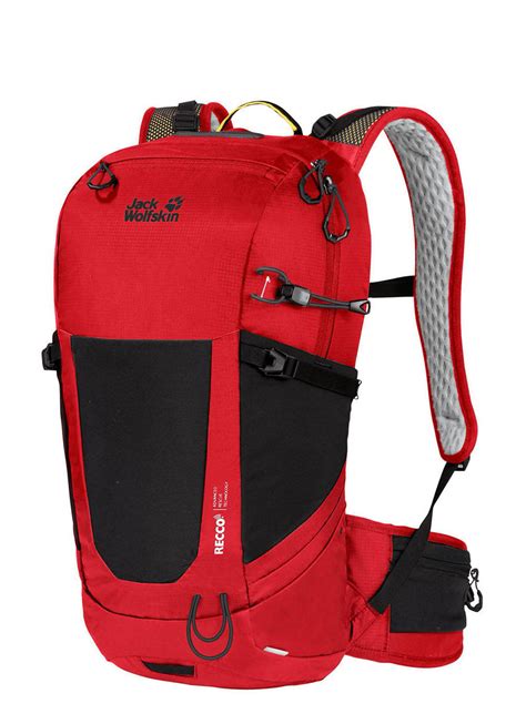 Plecak Trekkingowy Jack Wolfskin Wolftrail 22 Recco Adrenaline Red