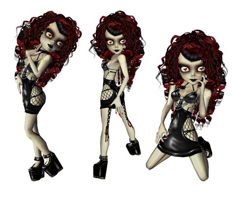 Creepy Goth Dolls x 3 by CatonaBlade on DeviantArt