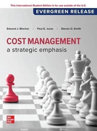 Cost Management A Strategic Emphasis 2024 Release ISE Edward Blocher