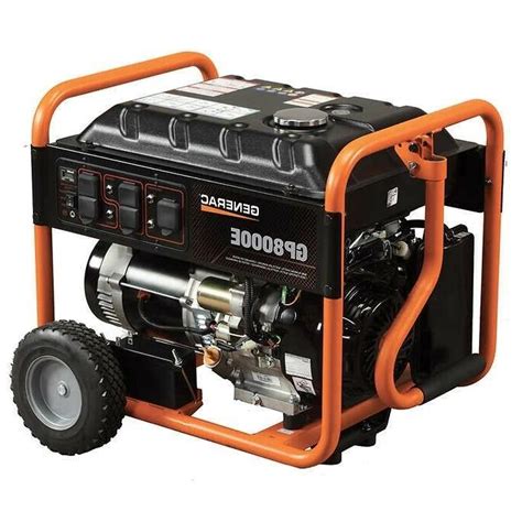 Generac Gp8000e 8000 Watt Electric Start Gas Powered