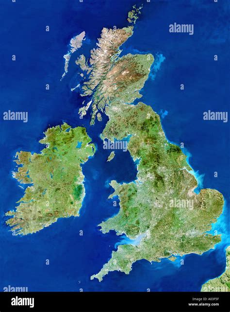 England Photographed From Space From Space By Satellite Stock Photo Alamy