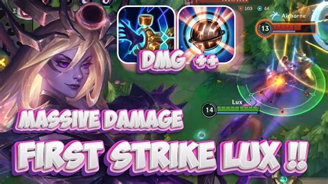 First Strike Lux Is Crazy Mid Lane Dark Cosmic Lux Wild Rift