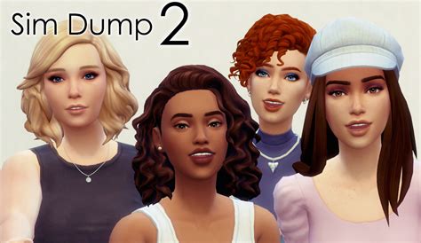 Low Cc Sim Models Dump 2 The Sims 4 Sims Households Curseforge