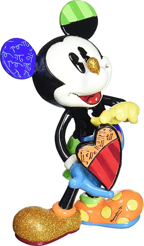 Disney Romero Britto Miniature Mickey Mouse Sweetheart Figurine Town