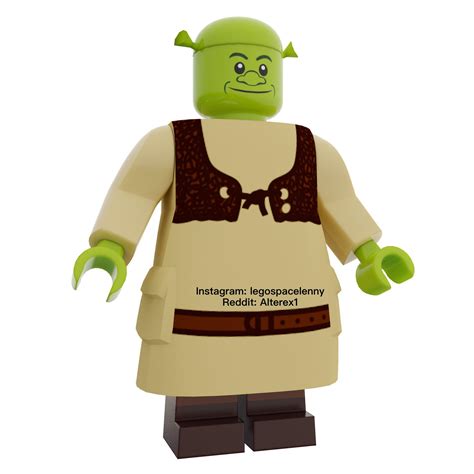 I Made A Lego Shrek Minifigure Again Rjust2good