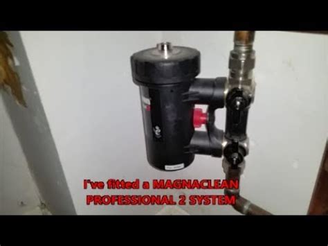 Servicing the Magnaclean system fitted to my central heating (no more sludge!) - YouTube