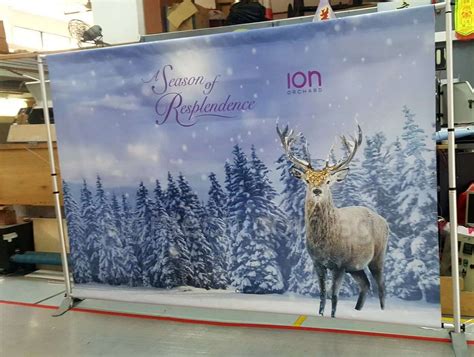 Portable Backdrop stand with 3x 2.24m PVC banner | Portable backdrop ...