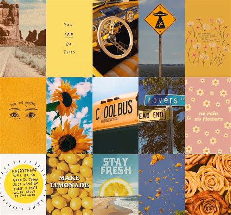 Good Vibes Wall Collage Kit 50 85 125 165 200 Pcs Vsco Etsy