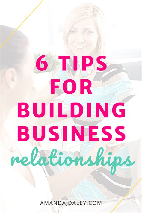 6 Tips For Building Business Relationships — Amanda Jane Daley