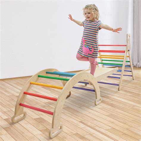 Buy Baby K Rainbow Pikler Triangle Montessori Climber In Pikler