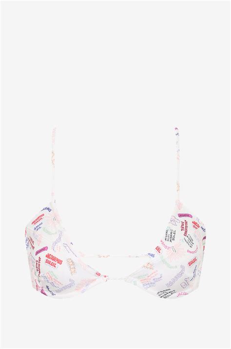 Le Haut de Maillot Barco logo printed bikini top JACQUEMUS Bongénie Outlet