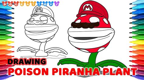 Drawing Super Mario Odyssey Mario Poison Piranha Plant 114 Drawing