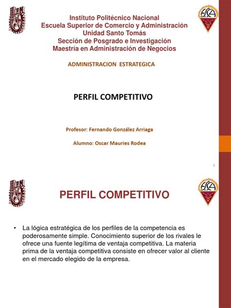 Pdf Matriz De Perfil Competitivo Dokumen Tips