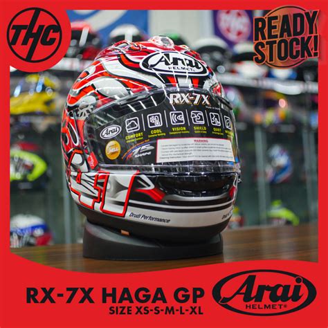 Jual ARAI RX7X HAGA GP HELM FULL FACE RX 7X HAGA GP Shopee Indonesia