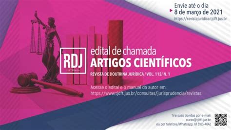 TJDFT seleciona artigos para Revista de Doutrina Jurídica RDJ ESA