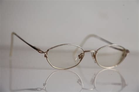 Vintage Ama Eyewear Gold And Silver Frame Rx Able Prescription Lenses Rare Piece France